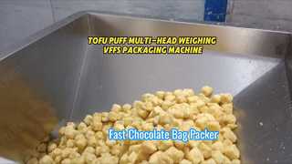 خط تعبئة وتغليف التوفو المجمد ذو الجودة العالية مع ميزان ذو 14 رأس