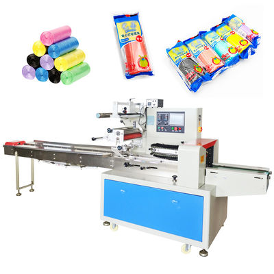 جودة  Garbage Plastic Bag Pillow Packaging Machine Automatic Packer 2.5KW مصنع