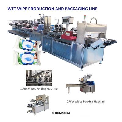 جودة  PLC Control 5 Slitting Lane Wipe Making Machine With 1 Year Warranty مصنع