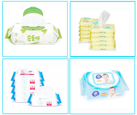 30 - 120PC آلة إنتاج المناديل الرطبة مع 5 مسارات قطع