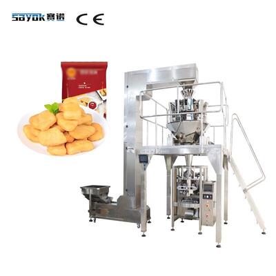 Good price المكسرات المجمدة الآلية متعددة الرؤوس الوزن + طراز طوق كبيرة VFFS آلة التعبئة والتغليف الانترنت
